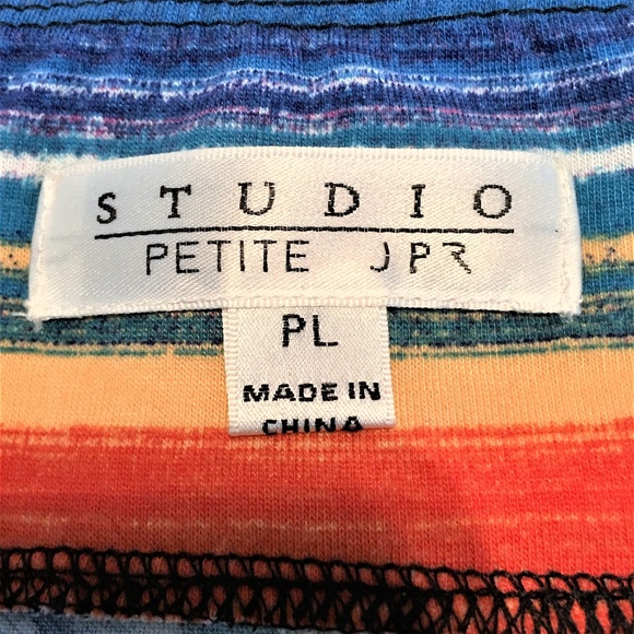 STUDIO PETITE JPR Multi-color Skirt High/Low Hem P - Picture 3 of 6